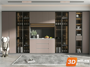 Wine cabinet Skp Files